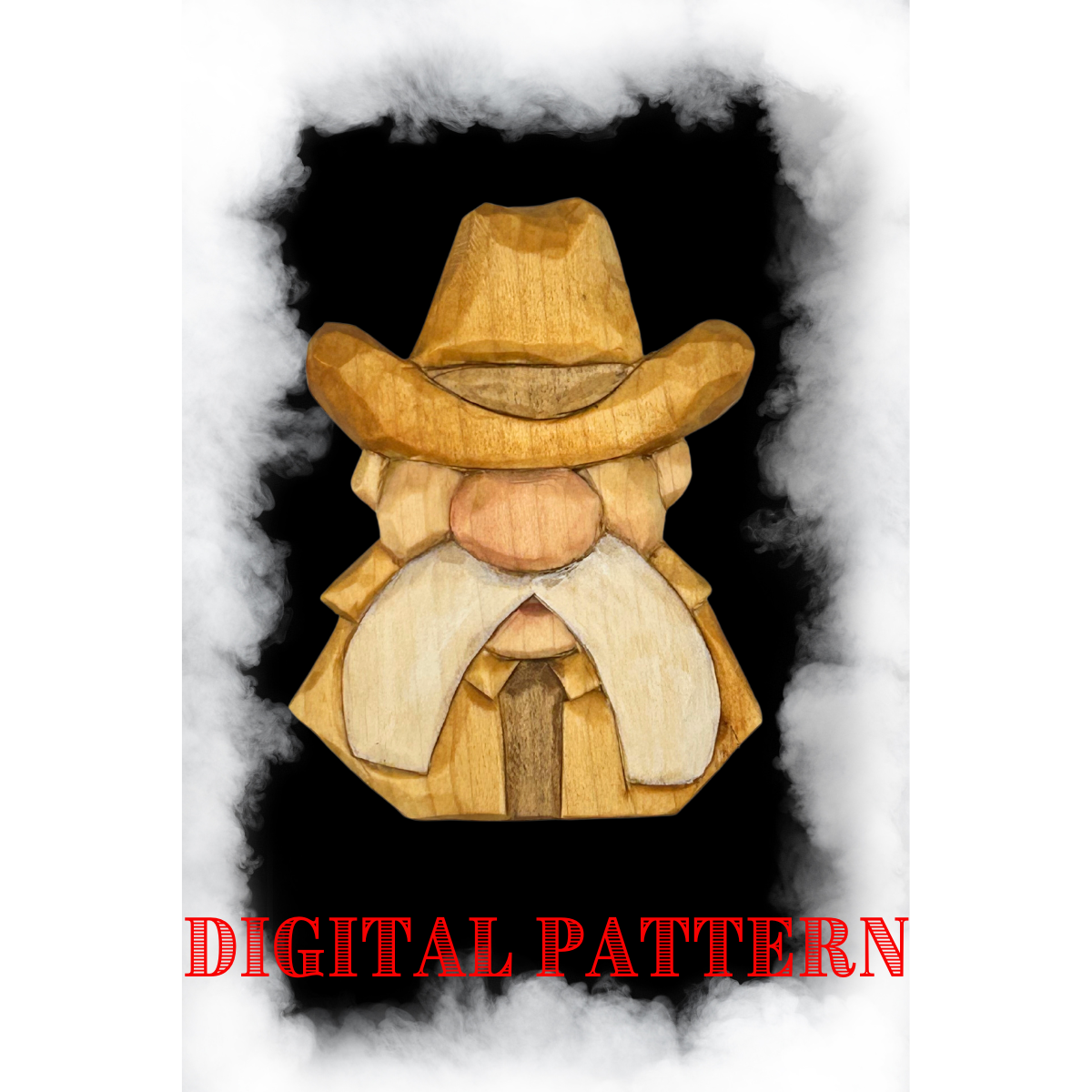 pattern cowboy woodcarving beginner