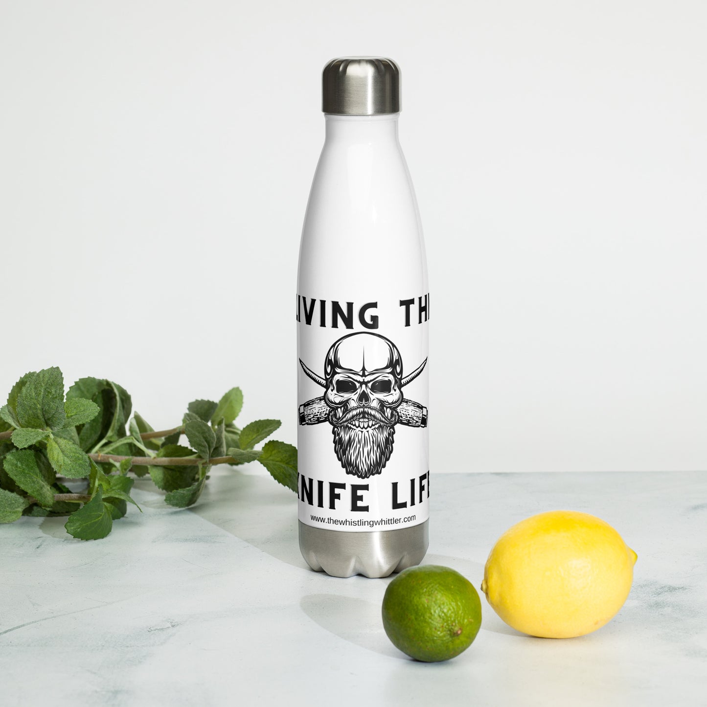 Living the Knife Life Stainless Steel Water Bottle