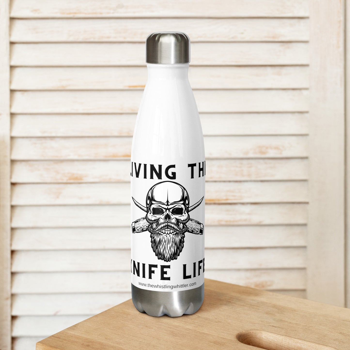 Living the Knife Life Stainless Steel Water Bottle