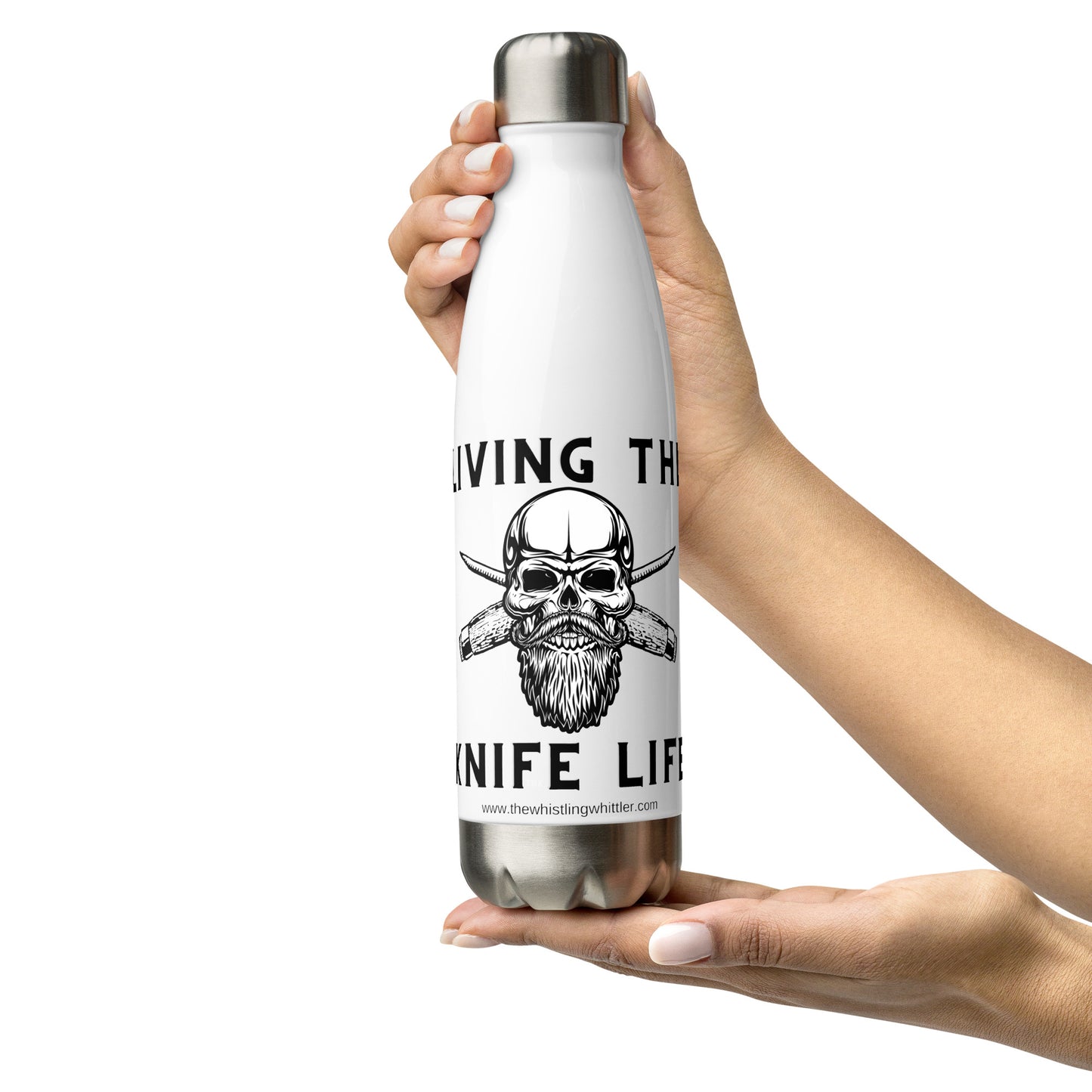 Living the Knife Life Stainless Steel Water Bottle