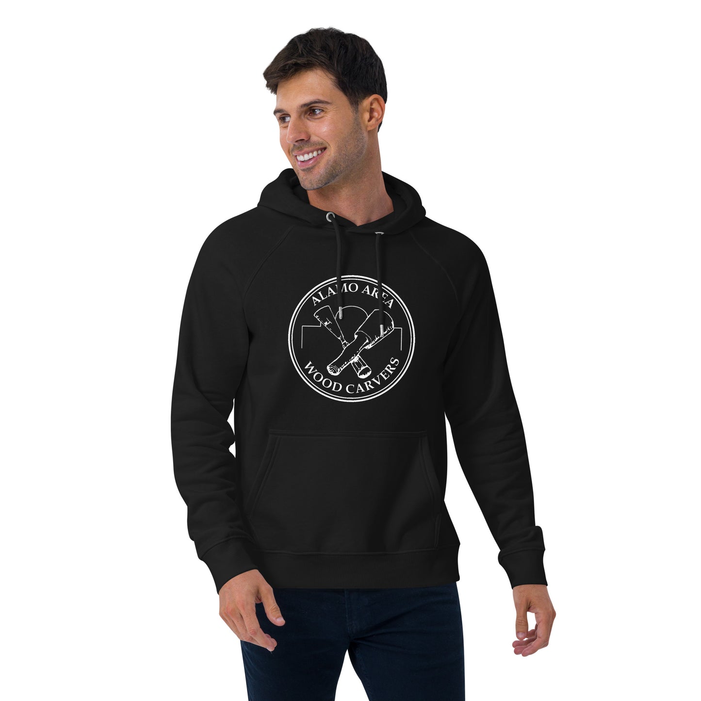 AAWC Standard Logo Unisex eco raglan hoodie