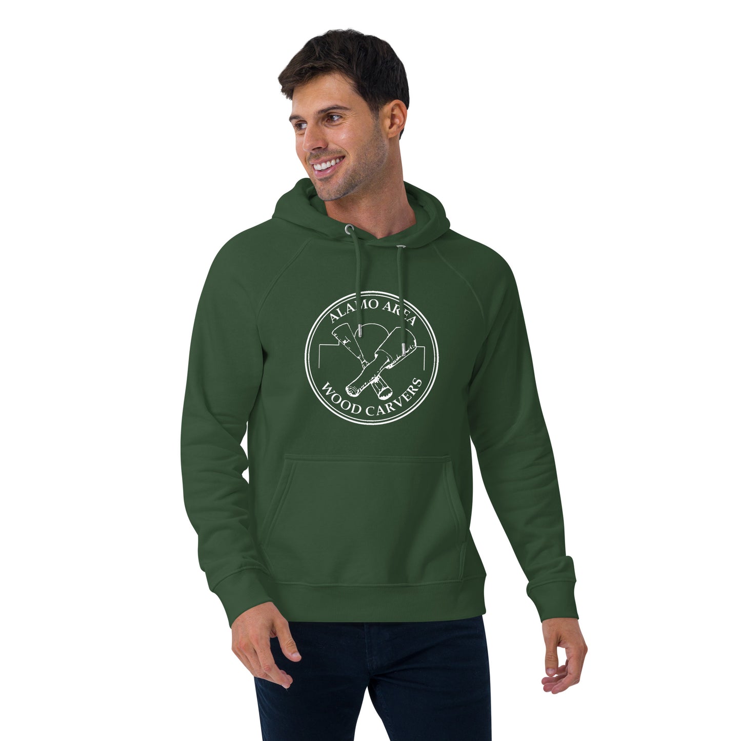 AAWC Standard Logo Unisex eco raglan hoodie