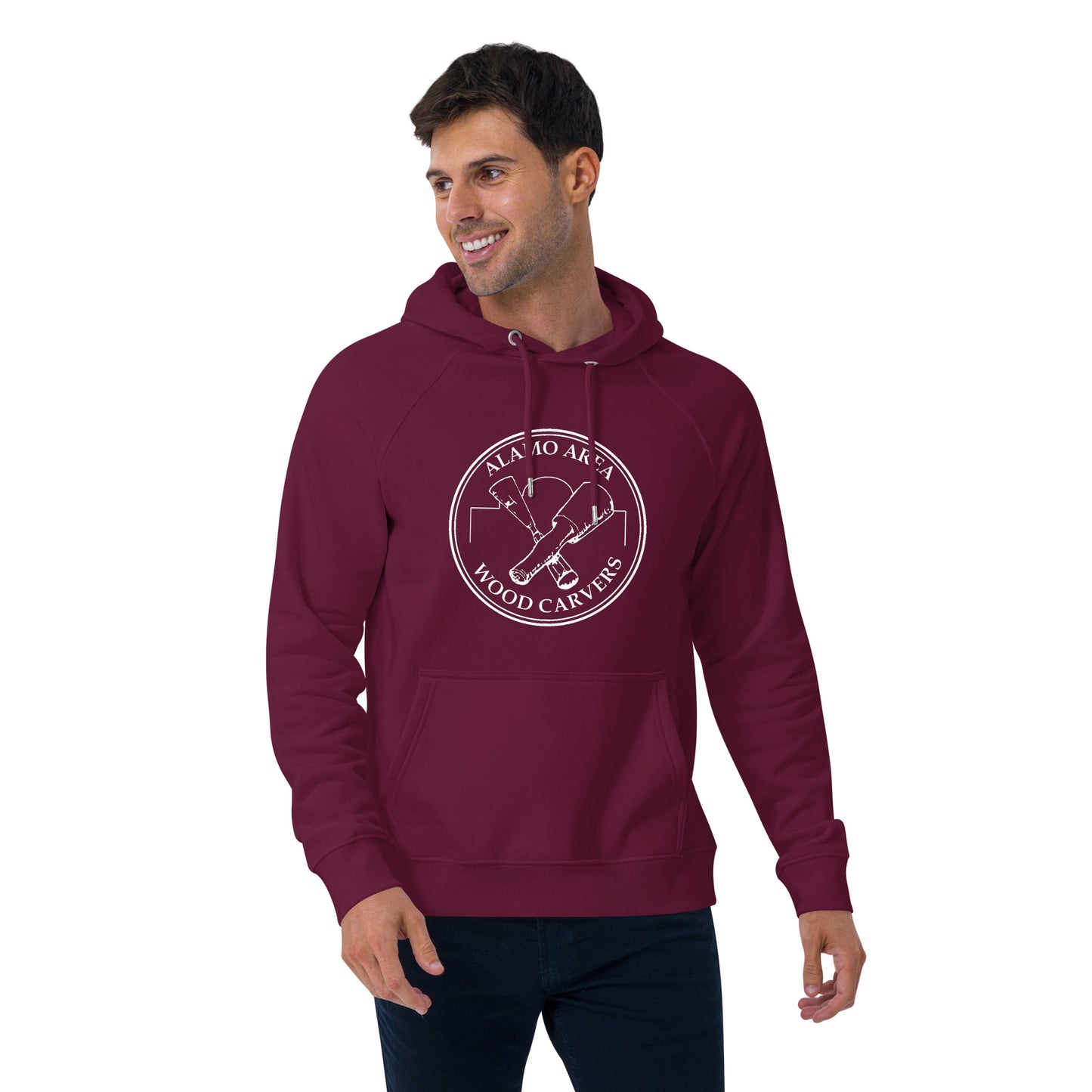 AAWC Standard Logo Unisex eco raglan hoodie