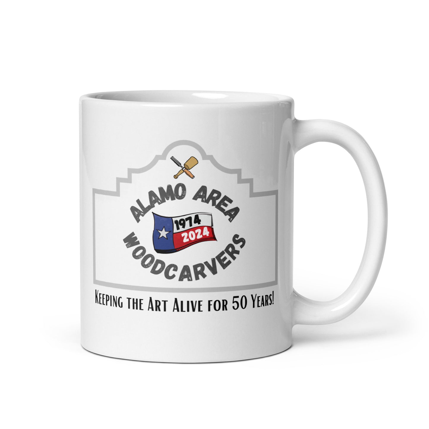 AAWC White glossy mug