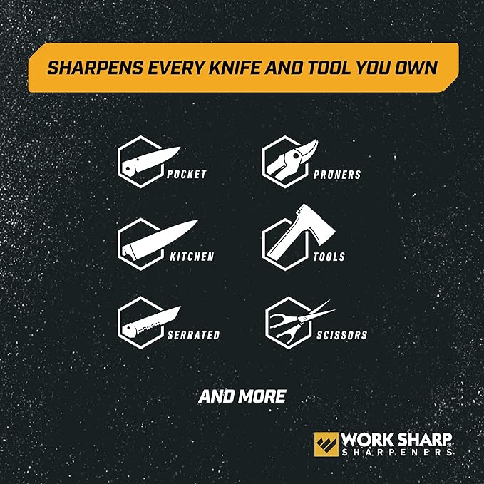 Work Sharp MK2 Professional Electric Knife and Tool Sharpener, Adjustable tool and knife sharpening system