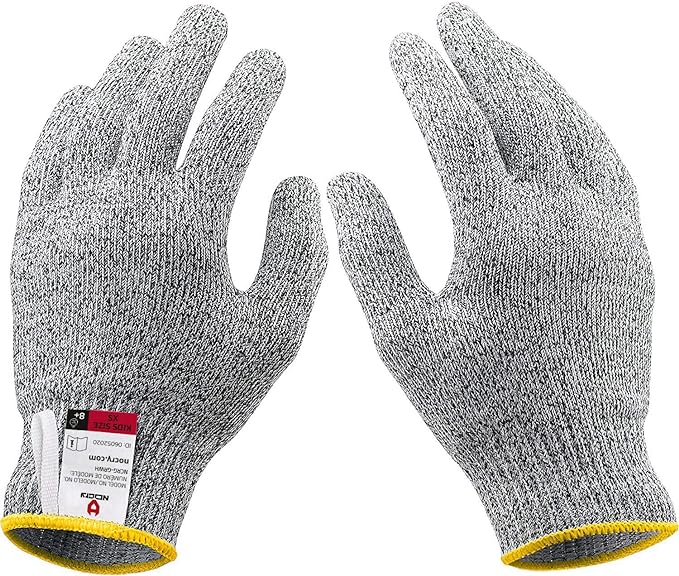 NoCry Cut Resistant Gloves for Kids, XXS (4-7 Years) - High Performance Level 5 Protection, Food Grade. Free Ebook Included!