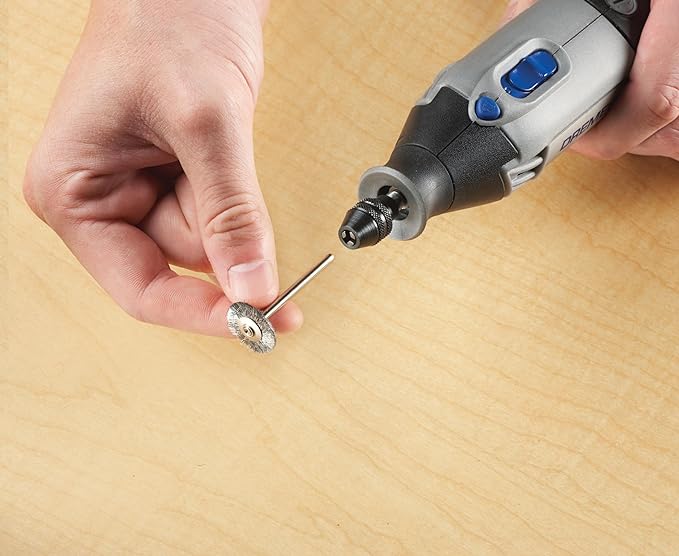 Dremel 4486 Keyless Chuck, ideal for 1/32” (0.8mm) to 1/8” (3.2mm) Shank Rotary Tool Accessories , Silver