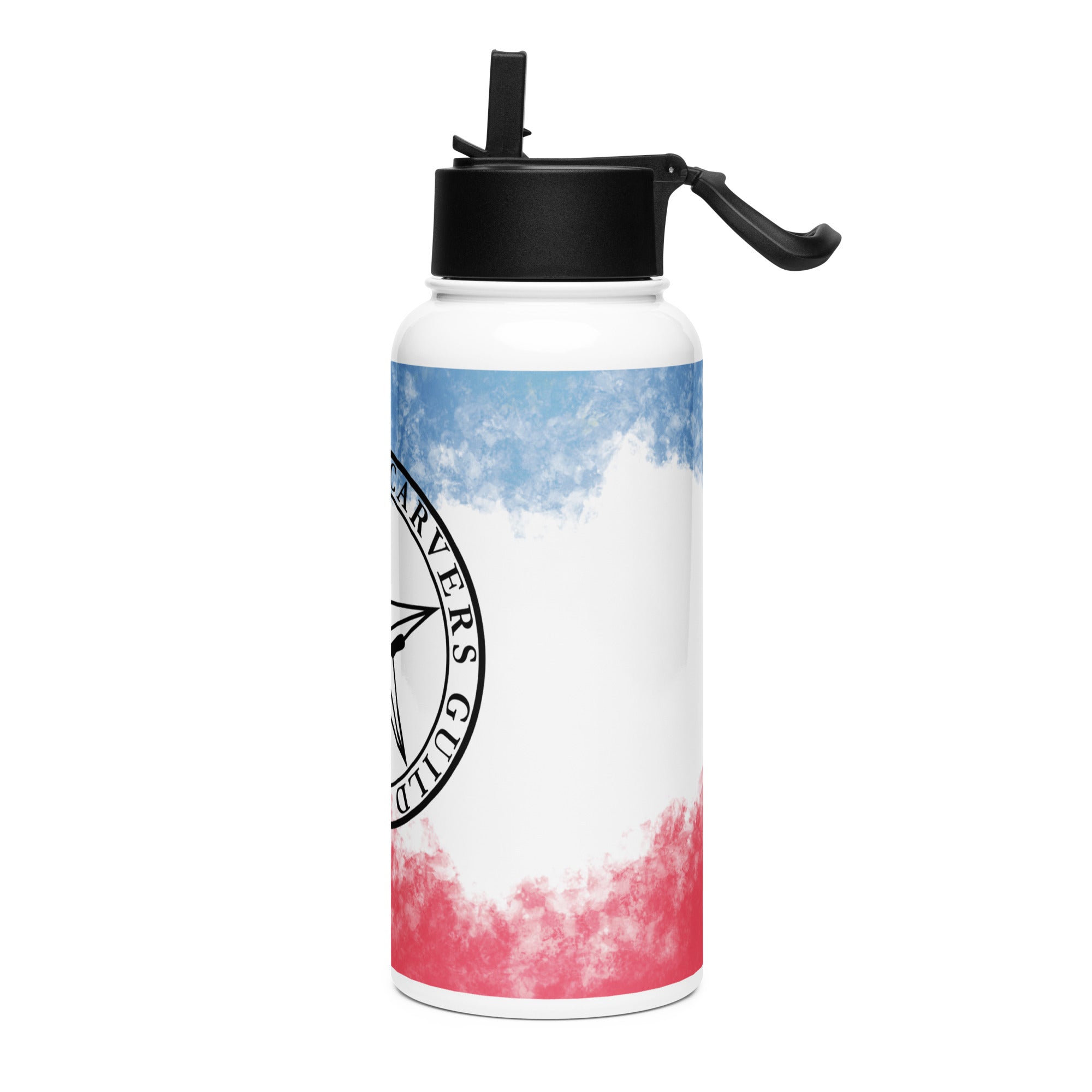 TWG Logo Stainless steel water bottle with a straw lid – The Whistling ...