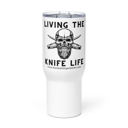 Living the Knife Life - Travel mug with a handle