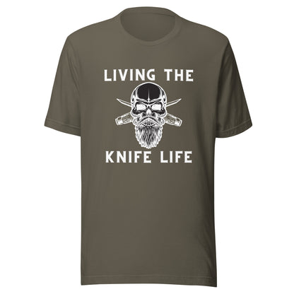 Living the Knife Life - Unisex t-shirt - Dark Colors